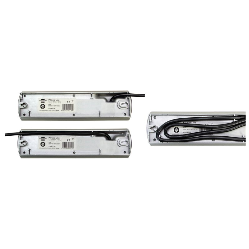 Brennenstuhl stekkerdoos Primera-Line Technik 10-voudig zilver